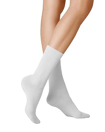 KUNERT Damen Socken Liz druckfreier Bund White 0010 39/42 von KUNERT