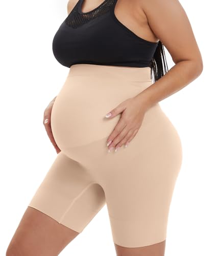 KUNINDOME Nahtlose Schwangerschaftsformbekleidung, verhindert Scheuern der Oberschenkel, Bauchunterstützung, Größe S-5XL, Hautfarben, 4X-Large KUNINDOME Nahtlose Schwangerschaftsformbekleidung, verhindert Scheuern der Oberschenkel, Bauchunterstützung, Größe S-5XL, Hautfarben, 4X-Large von KUNINDOME