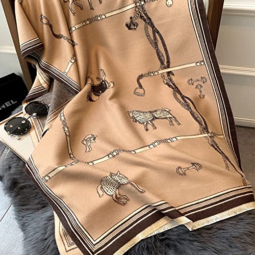 KUNIUO Damen Kaschmir - Schal Luxuriösen Teuer Im Winter Warm Kaschmirdecke Pferd Dame Schale-33,A KUNIUO Damen Kaschmir - Schal Luxuriösen Teuer Im Winter Warm Kaschmirdecke Pferd Dame Schale-33,A von KUNIUO