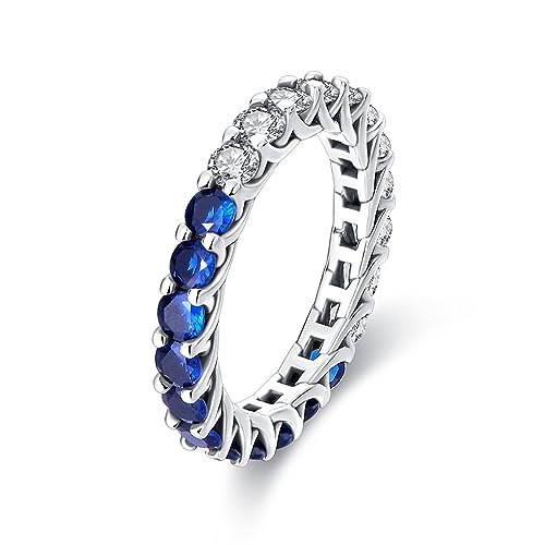 KUNSIR 925 Sterling Silber Ringe für Damen Liebesknoten Ringe Finger Federringe Schmuck Geschenke gekreuzte Ringe für Frauen mit Zirkonia Größe von KUNSIR