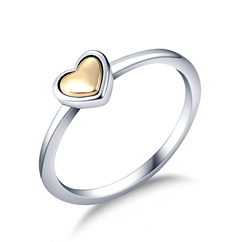 KUNSIR 925 Sterling Silber Ringe für Damen Liebesknoten Ringe Finger Federringe Schmuck Geschenke gekreuzte Ringe für Frauen mit Zirkonia Größe von KUNSIR