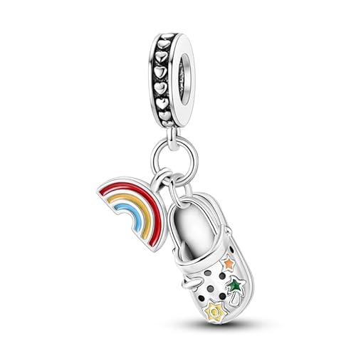 KUNSIR Charm Anhänger Damen 925 Sterling Silber für Armband Charms Beads passend für Pandora Armband und Halskette, Kompatibel mit Europäischen Armbänder für Frauen Mädchen C2 von KUNSIR