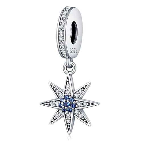 KUNSIR Charm Anhänger Damen 925 Sterling Silber für Armband Charms Beads passend für Pandora Armband und Halskette, Kompatibel mit Europäischen Armbänder für Frauen Mädchen C2 von KUNSIR