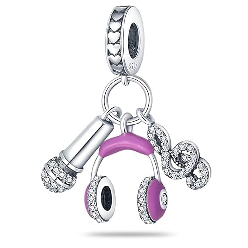KUNSIR Charm Anhänger Damen 925 Sterling Silber für Armband Charms Beads passend für Pandora Armband und Halskette, Kompatibel mit Europäischen Armbänder für Frauen Mädchen C5 von KUNSIR