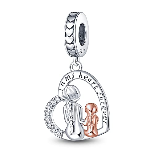 KUNSIR Charm Anhänger Damen 925 Sterling Silber für Armband Charms Beads passend für Pandora Armband und Halskette, Kompatibel mit Europäischen Armbänder für Frauen Mädchen C2 KUNSIR Charm Anhänger Damen 925 Sterling Silber für Armband Charms Beads passend für Pandora Armband und Halskette, Kompatibel mit Europäischen Armbänder für Frauen Mädchen C2 von KUNSIR