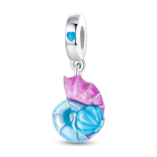 KUNSIR Charm Anhänger Damen 925 Sterling Silber für Armband Charms Beads passend für Pandora Armband und Halskette, Kompatibel mit Europäischen Armbänder für Frauen Mädchen C2 von KUNSIR