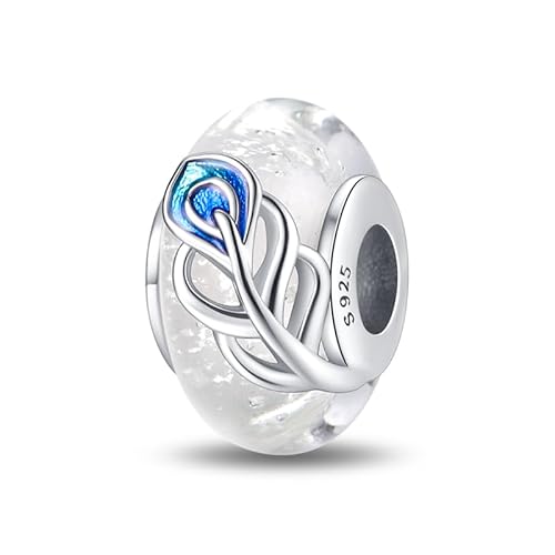 KUNSIR Charm Anhänger Damen 925 Sterling Silber für Armband Charms Beads passend für Pandora Armband und Halskette, Kompatibel mit Europäischen Armbänder für Frauen Mädchen C4 von KUNSIR