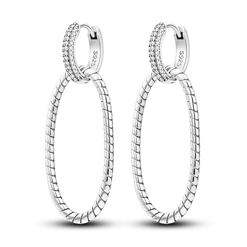 KUNSIR Silber Ohrringe für Damen Ohrringe, 1 Paar 925 Sterling Silber Ohrstecker Hypoallergen für Frauen und Mädchen von KUNSIR