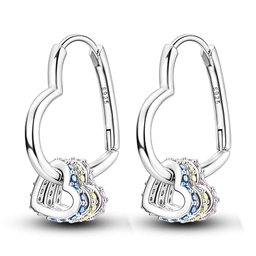 KUNSIR Silber Ohrringe für Damen Ohrringe, 1 Paar 925 Sterling Silber Ohrstecker Hypoallergen für Frauen und Mädchen von KUNSIR