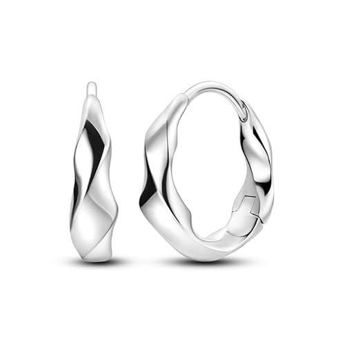 KUNSIR Silber Ohrringe für Damen Ohrringe, 1 Paar 925 Sterling Silber Ohrstecker Hypoallergen für Frauen und Mädchen von KUNSIR