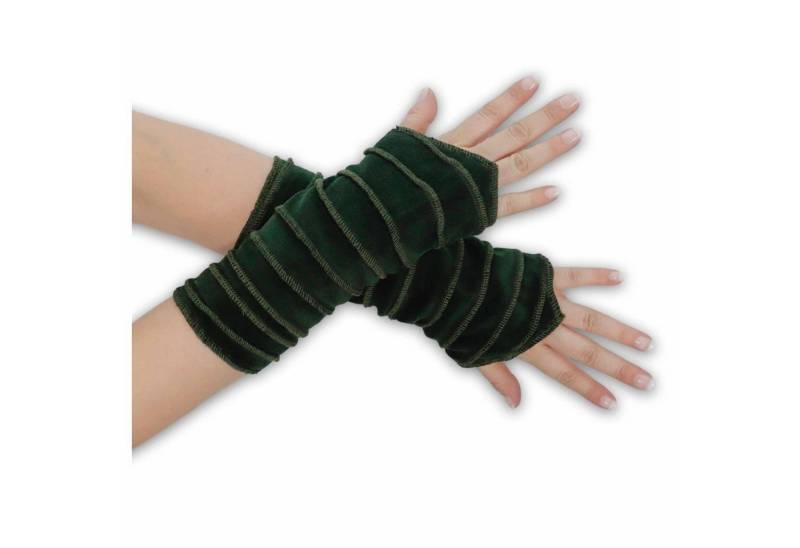 KUNST UND MAGIE Armstulpen Kunst und Magie Samt Armstulpen Stulpen Handwärmer Handschuhe von KUNST UND MAGIE