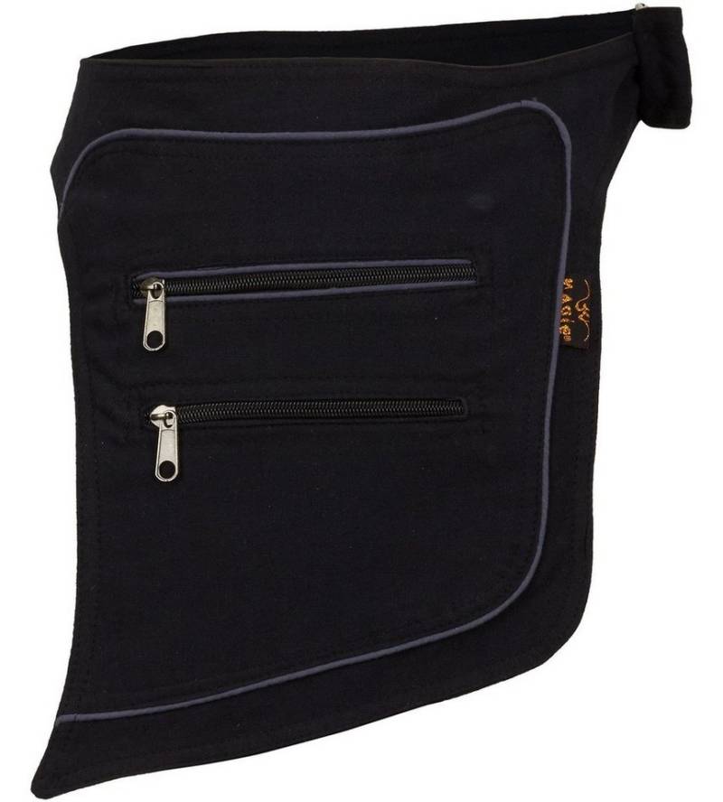 KUNST UND MAGIE Bauchtasche Doppelte Goa Bauchtasche Gürteltasche Bauchgurt Hippie Psy Halfter von KUNST UND MAGIE