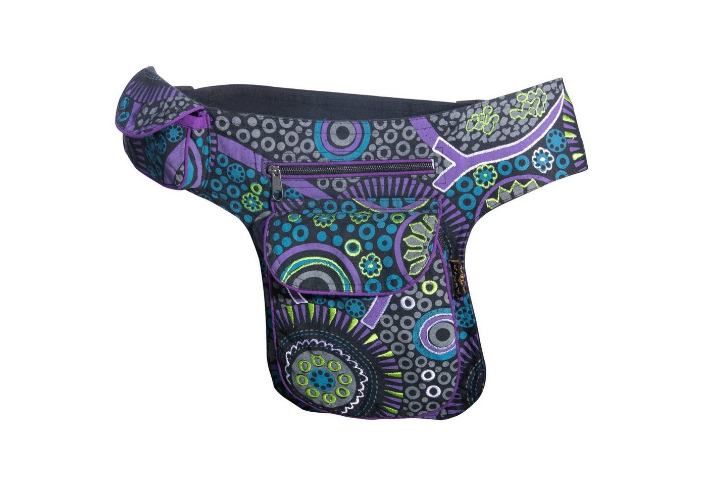 KUNST UND MAGIE Bauchtasche Schulter/Bauchtasche Gürteltasche Bauchgurt Hüfttasche Hippie Psy von KUNST UND MAGIE