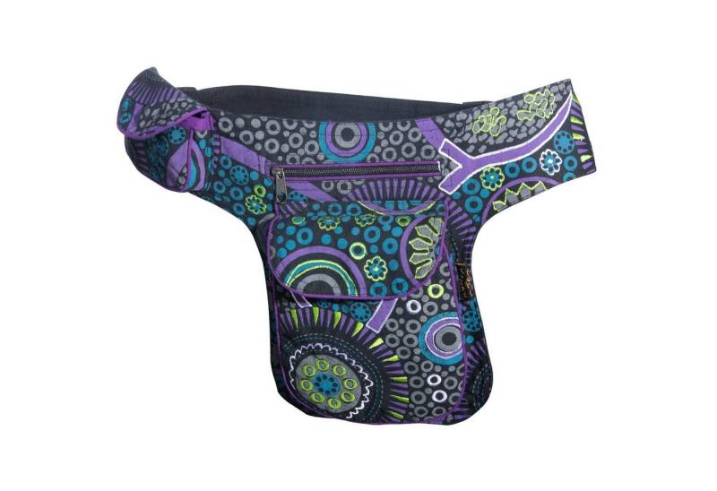 KUNST UND MAGIE Bauchtasche Schulter/Bauchtasche Gürteltasche Bauchgurt Hüfttasche Hippie Psy von KUNST UND MAGIE