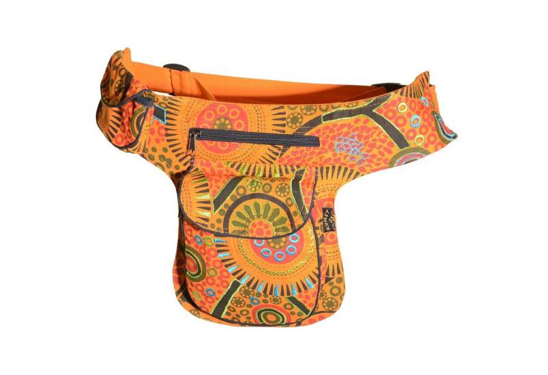 KUNST UND MAGIE Bauchtasche Schulter/Bauchtasche Gürteltasche Bauchgurt Hüfttasche Hippie Psy von KUNST UND MAGIE