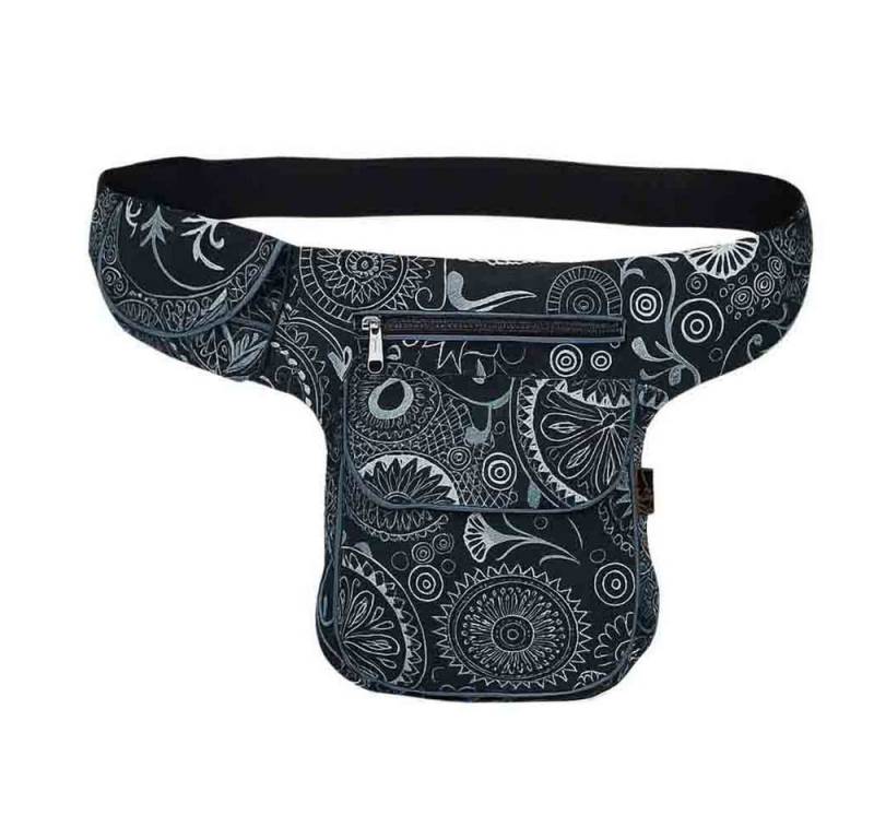 KUNST UND MAGIE Bauchtasche Schulter/Bauchtasche Gürteltasche Crossbody Hüfttasche Hippie Goa von KUNST UND MAGIE