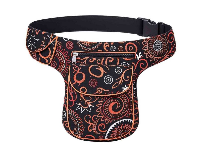 KUNST UND MAGIE Bauchtasche Schulter/Bauchtasche Gürteltasche Crossbody Hüfttasche Hippie Goa von KUNST UND MAGIE