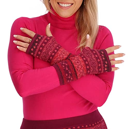 Kunst und Magie Damen Armstulpen Stulpen Handwärmer Handschuhe Pulswärmer extrafeiner Jacquard-Stoff Kunst und Magie Damen Armstulpen Stulpen Handwärmer Handschuhe Pulswärmer extrafeiner Jacquard-Stoff von Kunst und Magie