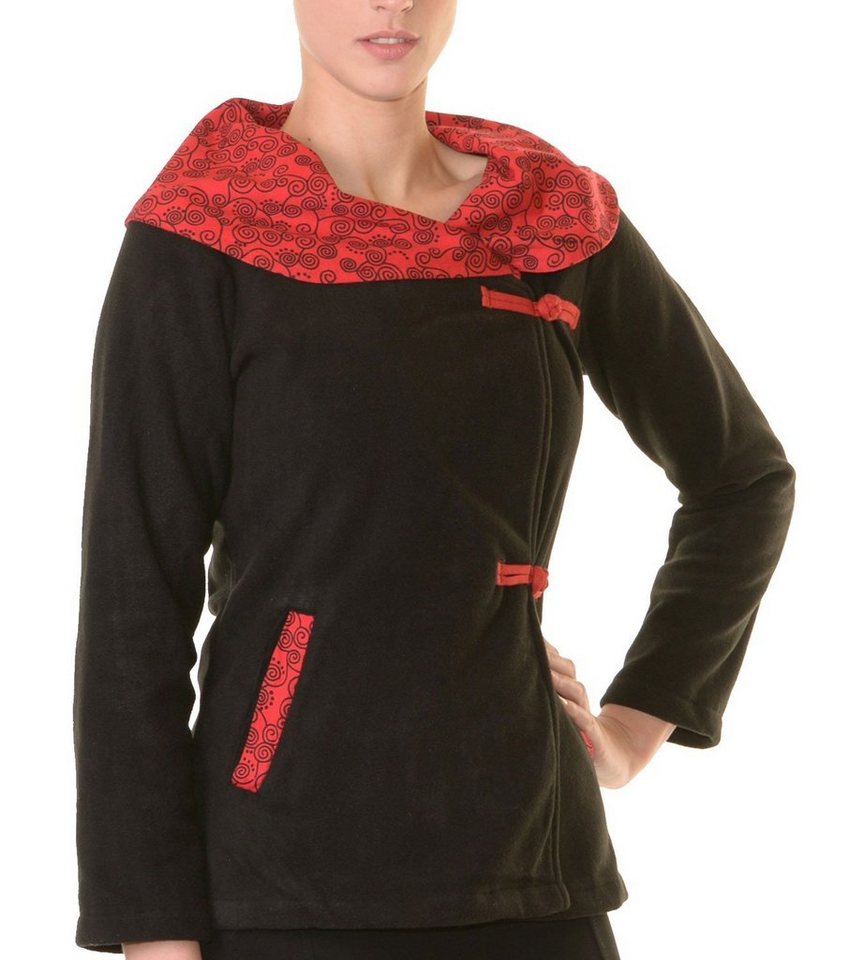 KUNST UND MAGIE Fleecejacke Fleece Jacke mit tollem Kragen Goa Psy Hippie Boho KUNST UND MAGIE Fleecejacke Fleece Jacke mit tollem Kragen Goa Psy Hippie Boho von KUNST UND MAGIE