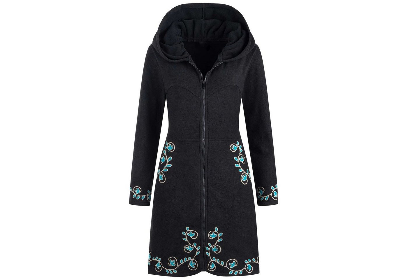 KUNST UND MAGIE Fleecejacke Kunst und Magie Damenmantel aus Fleece KUNST UND MAGIE Fleecejacke Kunst und Magie Damenmantel aus Fleece von KUNST UND MAGIE