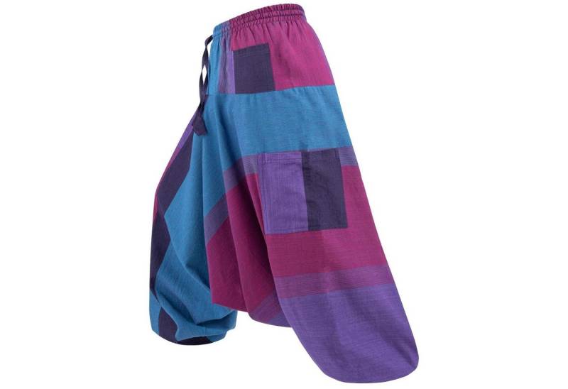 KUNST UND MAGIE Haremshose Damen Harem Hose Bunt Aladin Haremshose Pluderhose Pumphose Goa Hippie von KUNST UND MAGIE