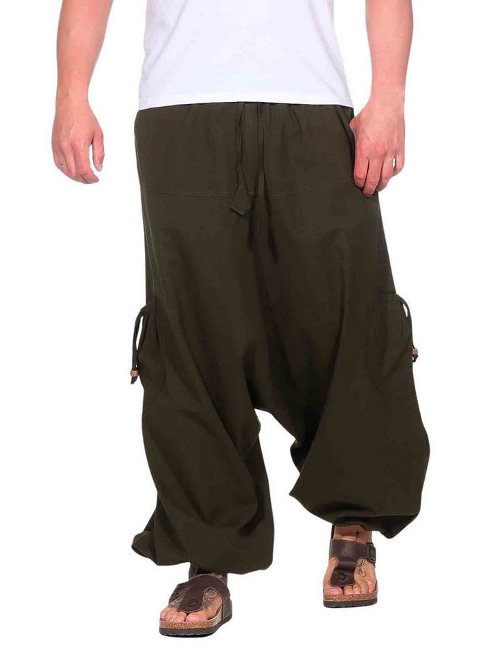 KUNST UND MAGIE Haremshose Haremshose Herren Unisex Baumwolle – Goa Hose mit Taschen Aladinhose KUNST UND MAGIE Haremshose Haremshose Herren Unisex Baumwolle – Goa Hose mit Taschen Aladinhose von KUNST UND MAGIE