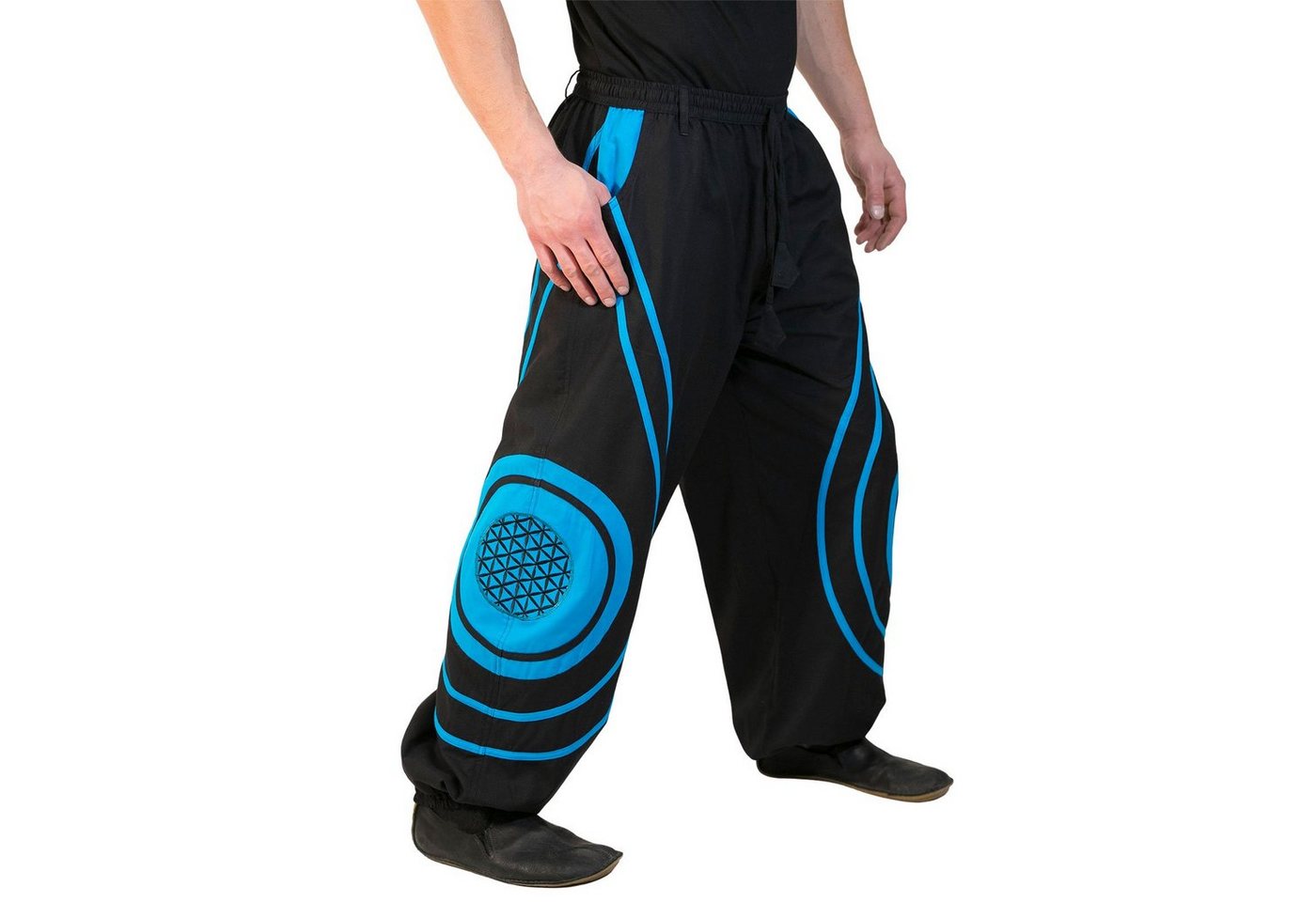 KUNST UND MAGIE Haremshose Hose Blume des Lebens Hippie Pluderhose Kordelzug Gürtelschlaufe Harem KUNST UND MAGIE Haremshose Hose Blume des Lebens Hippie Pluderhose Kordelzug Gürtelschlaufe Harem von KUNST UND MAGIE