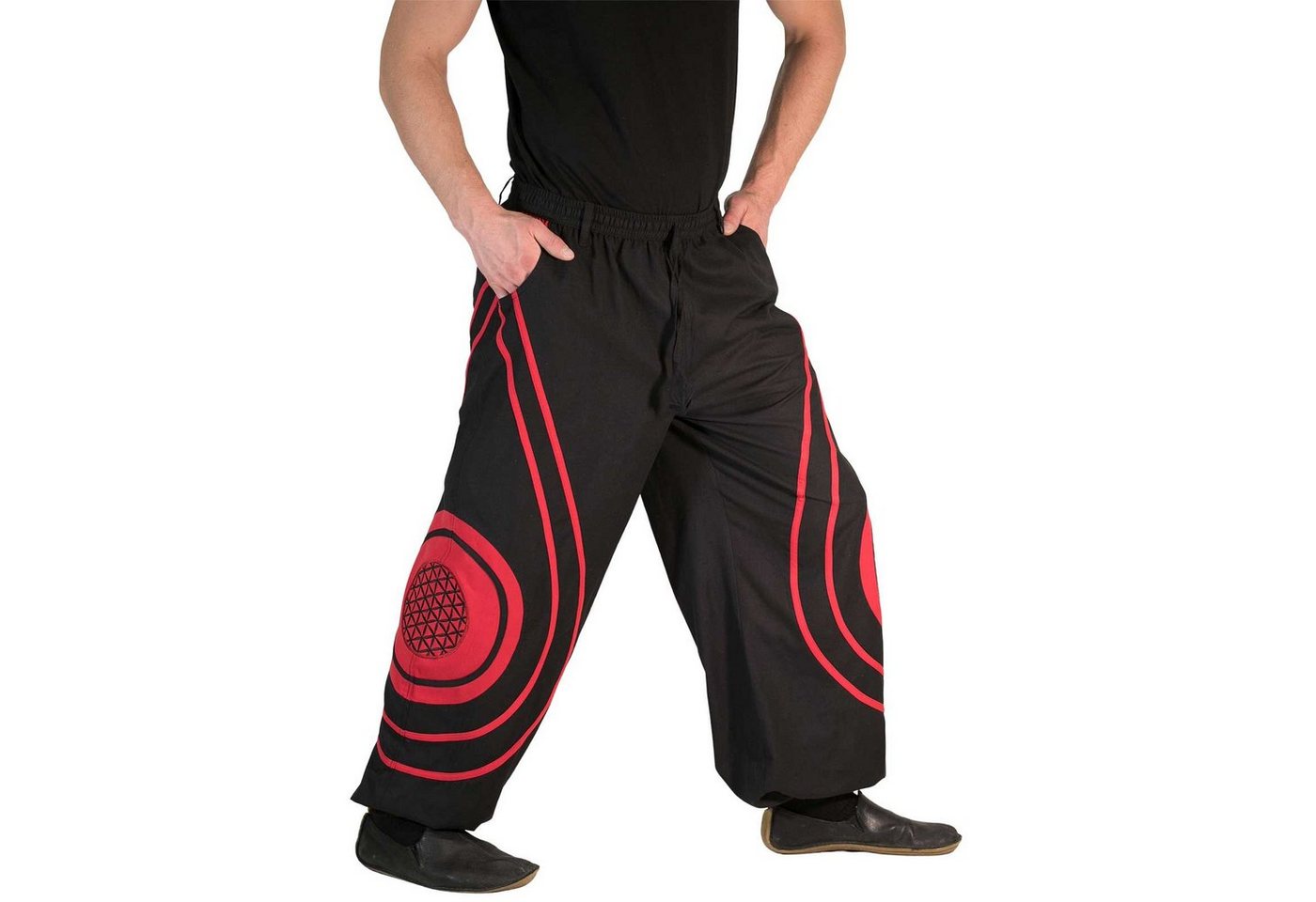 KUNST UND MAGIE Haremshose Hose Blume des Lebens Hippie Pluderhose Kordelzug Gürtelschlaufe Harem KUNST UND MAGIE Haremshose Hose Blume des Lebens Hippie Pluderhose Kordelzug Gürtelschlaufe Harem von KUNST UND MAGIE