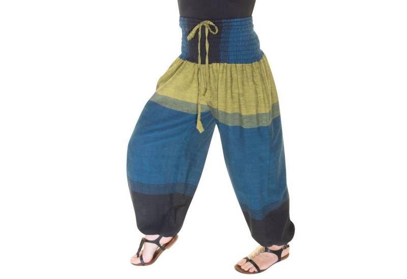 KUNST UND MAGIE Haremshose KUNST&MAGIE Damen bunt one size Boho Yoga Pumphose Smerhose Pluderhose von KUNST UND MAGIE