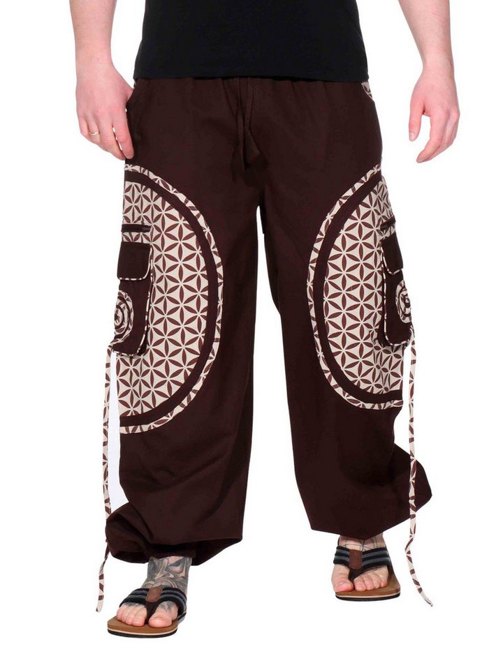 KUNST UND MAGIE Haremshose KUNST&MAGIE trendige Baggyhose bunte Lebensblume Hippiehose Cargo Hose KUNST UND MAGIE Haremshose KUNST&MAGIE trendige Baggyhose bunte Lebensblume Hippiehose Cargo Hose von KUNST UND MAGIE