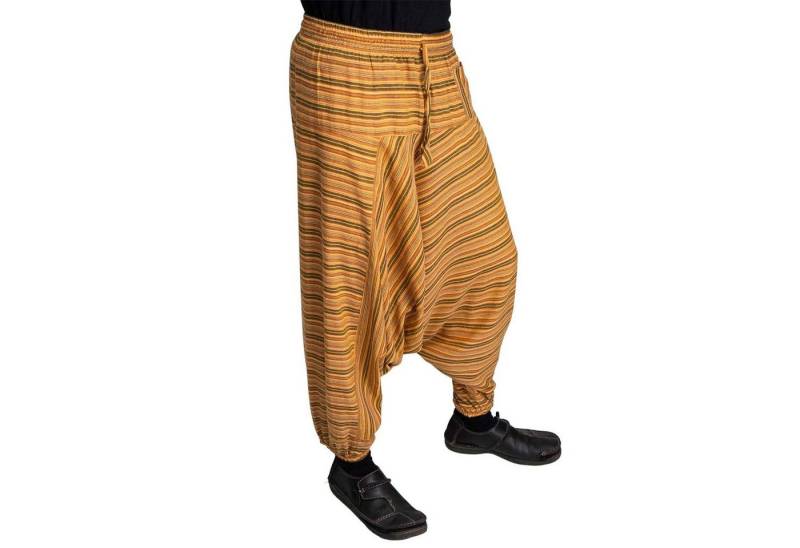 KUNST UND MAGIE Haremshose Bunt Unisex Aladin Haremshose Wellnesshose Wohlfühl Pluder Hose Yoga von KUNST UND MAGIE