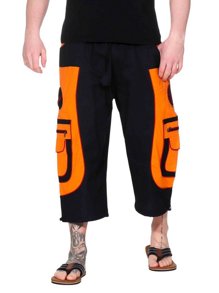 KUNST UND MAGIE Haremshose Kurze Herren Hose 3/4 Baggy Cargo Shorts Hippie Goa Baumwolle KUNST UND MAGIE Haremshose Kurze Herren Hose 3/4 Baggy Cargo Shorts Hippie Goa Baumwolle von KUNST UND MAGIE