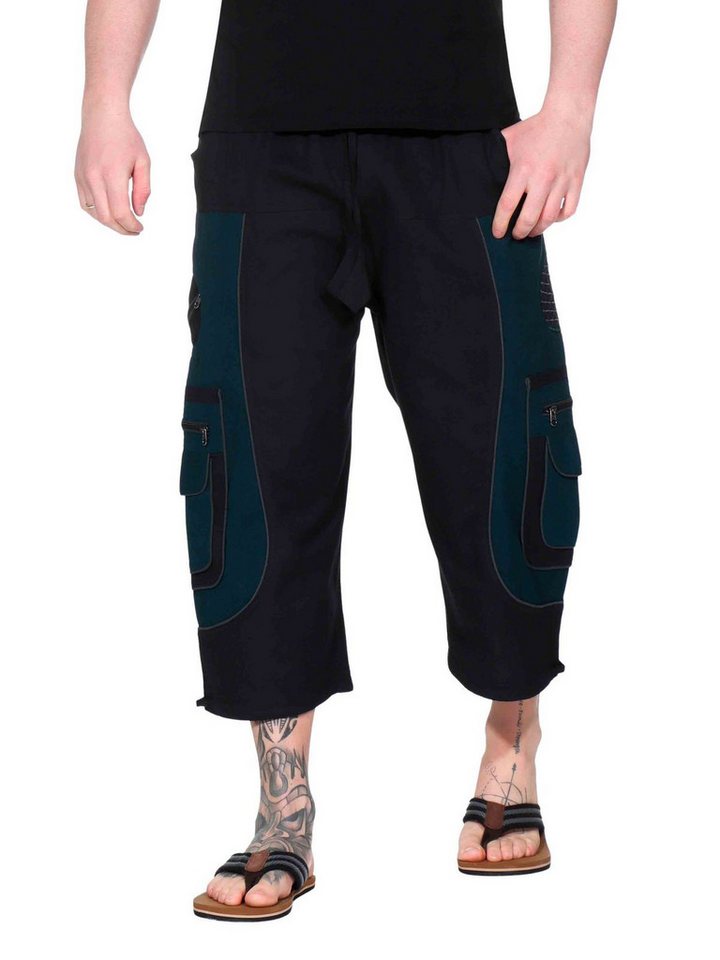 KUNST UND MAGIE Haremshose Kurze Herren Hose 3/4 Baggy Cargo Shorts Hippie Goa Baumwolle KUNST UND MAGIE Haremshose Kurze Herren Hose 3/4 Baggy Cargo Shorts Hippie Goa Baumwolle von KUNST UND MAGIE