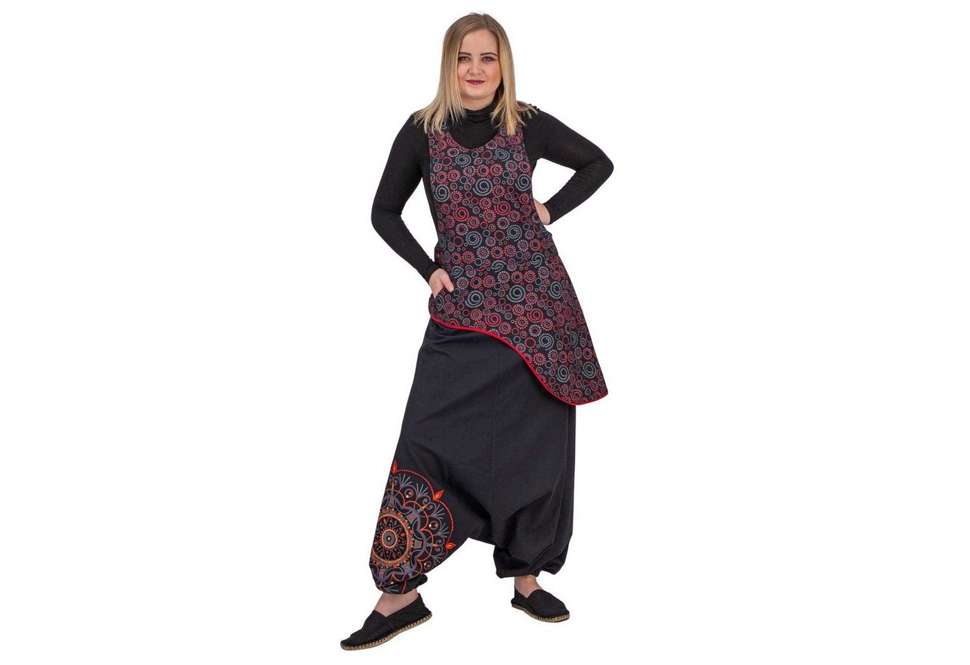 KUNST UND MAGIE Haremshose Latzhose Haremshose Jumpsuit 70er Overall Hippie Boho Ibiza Style KUNST UND MAGIE Haremshose Latzhose Haremshose Jumpsuit 70er Overall Hippie Boho Ibiza Style von KUNST UND MAGIE
