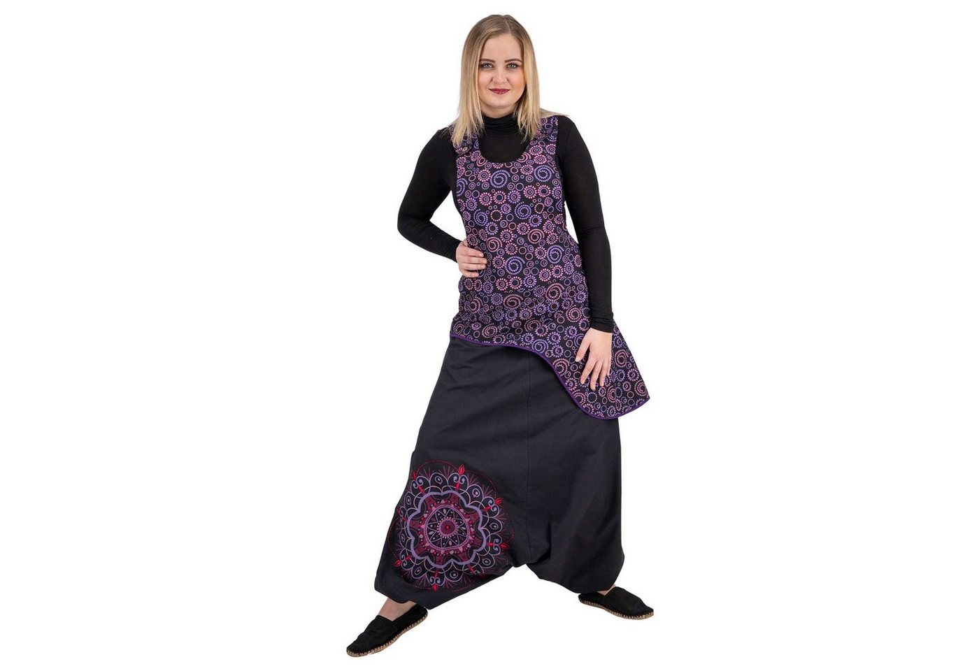 KUNST UND MAGIE Haremshose Latzhose Haremshose Jumpsuit 70er Overall Hippie Boho Ibiza Style KUNST UND MAGIE Haremshose Latzhose Haremshose Jumpsuit 70er Overall Hippie Boho Ibiza Style von KUNST UND MAGIE