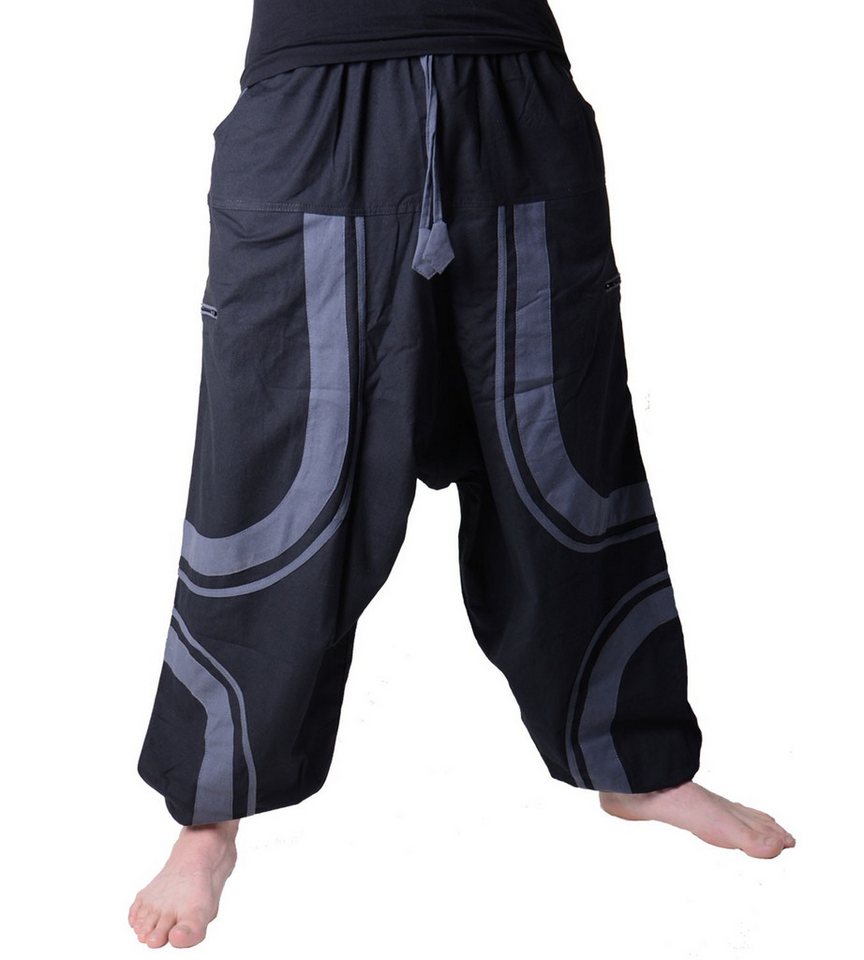 KUNST UND MAGIE Haremshose Unisex Cargo Haremshose Goa Pluderhose Goa Hose Damen Herren Fair von KUNST UND MAGIE