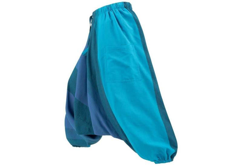 KUNST UND MAGIE Haremshose Unisex Haremshose onesize Bunt Hippie Goa Fair Boho Baggy Pluder-Hose von KUNST UND MAGIE