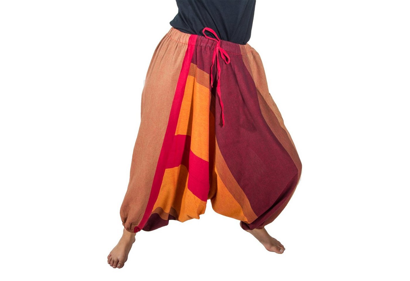 KUNST UND MAGIE Haremshose Unisex Haremshose onesize Bunt Hippie Goa Fair Boho Baggy Pluder-Hose KUNST UND MAGIE Haremshose Unisex Haremshose onesize Bunt Hippie Goa Fair Boho Baggy Pluder-Hose von KUNST UND MAGIE