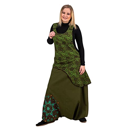 Kunst und Magie Ibiza Latzhose Haremshose Hose PSY Goa 70er Overall Hippie Boho, Größe:3XL, Farbe:Grün Kunst und Magie Ibiza Latzhose Haremshose Hose PSY Goa 70er Overall Hippie Boho, Größe:3XL, Farbe:Grün von Kunst und Magie