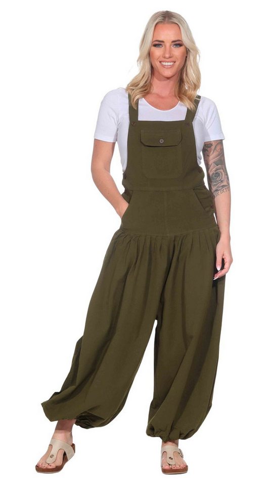 KUNST UND MAGIE Latzhose Hippie Latzhose Haremshose Hose Psy Goa 70er Overall Boho Jumpsuit von KUNST UND MAGIE