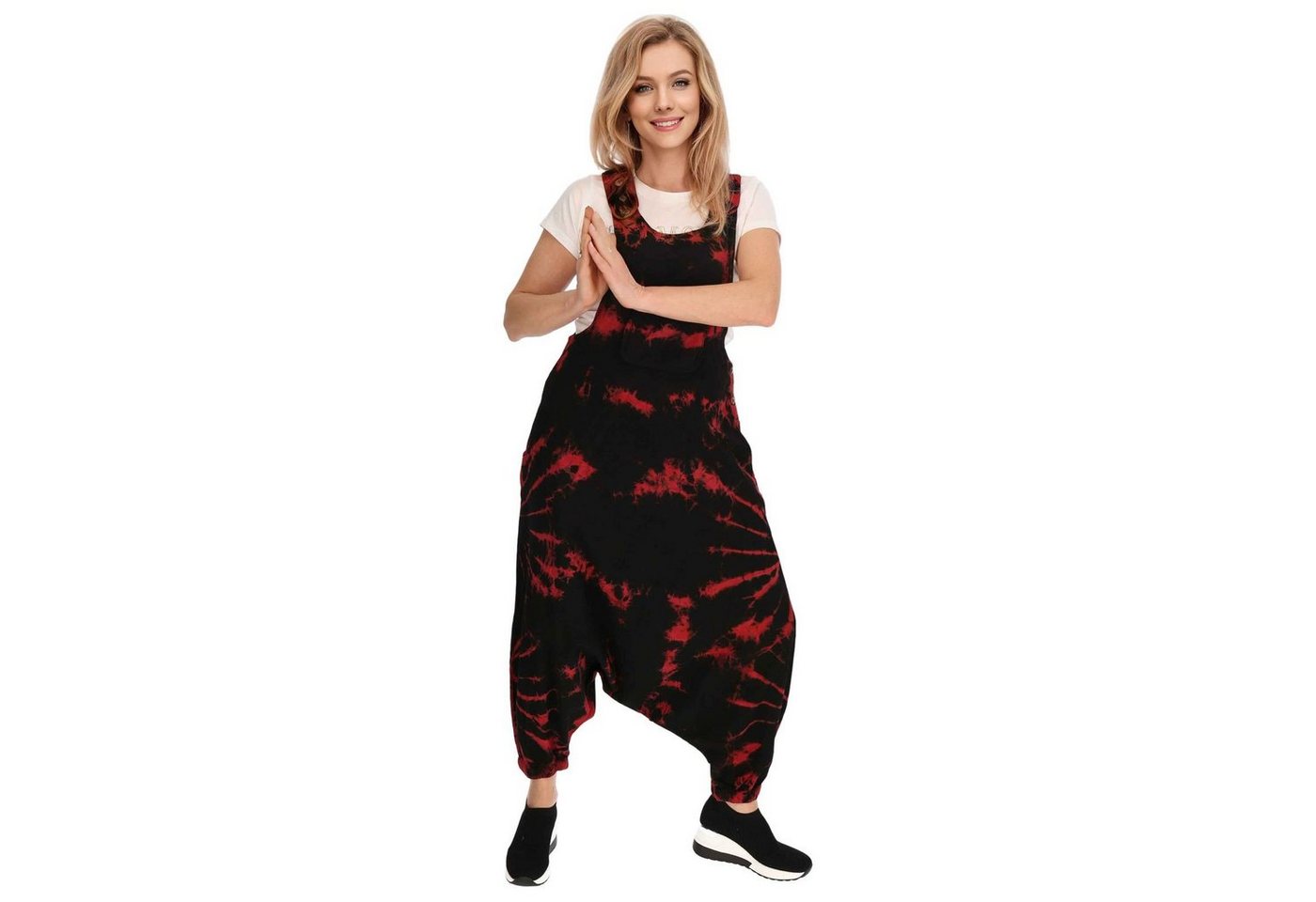 KUNST UND MAGIE Latzhose Tie Dye Batik Latzhose Haremshose Hose Psy 70er Boho Jumpsuit Bunt KUNST UND MAGIE Latzhose Tie Dye Batik Latzhose Haremshose Hose Psy 70er Boho Jumpsuit Bunt von KUNST UND MAGIE