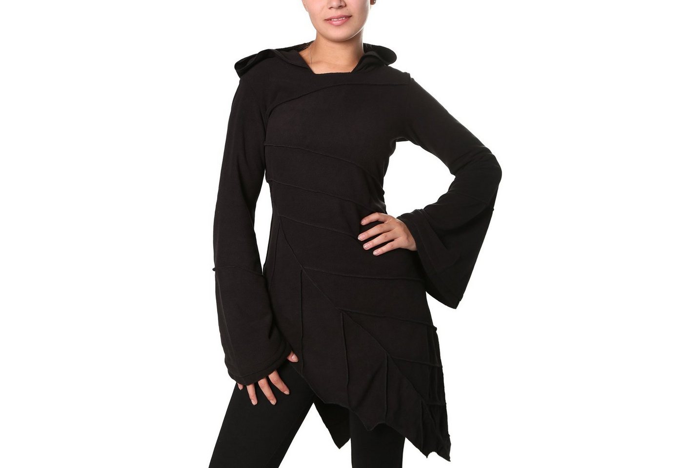 KUNST UND MAGIE Minikleid Kunst und Magie Fleecekleid in Blattform Fleece+Zipfelkapuze Fairy KUNST UND MAGIE Minikleid Kunst und Magie Fleecekleid in Blattform Fleece+Zipfelkapuze Fairy von KUNST UND MAGIE
