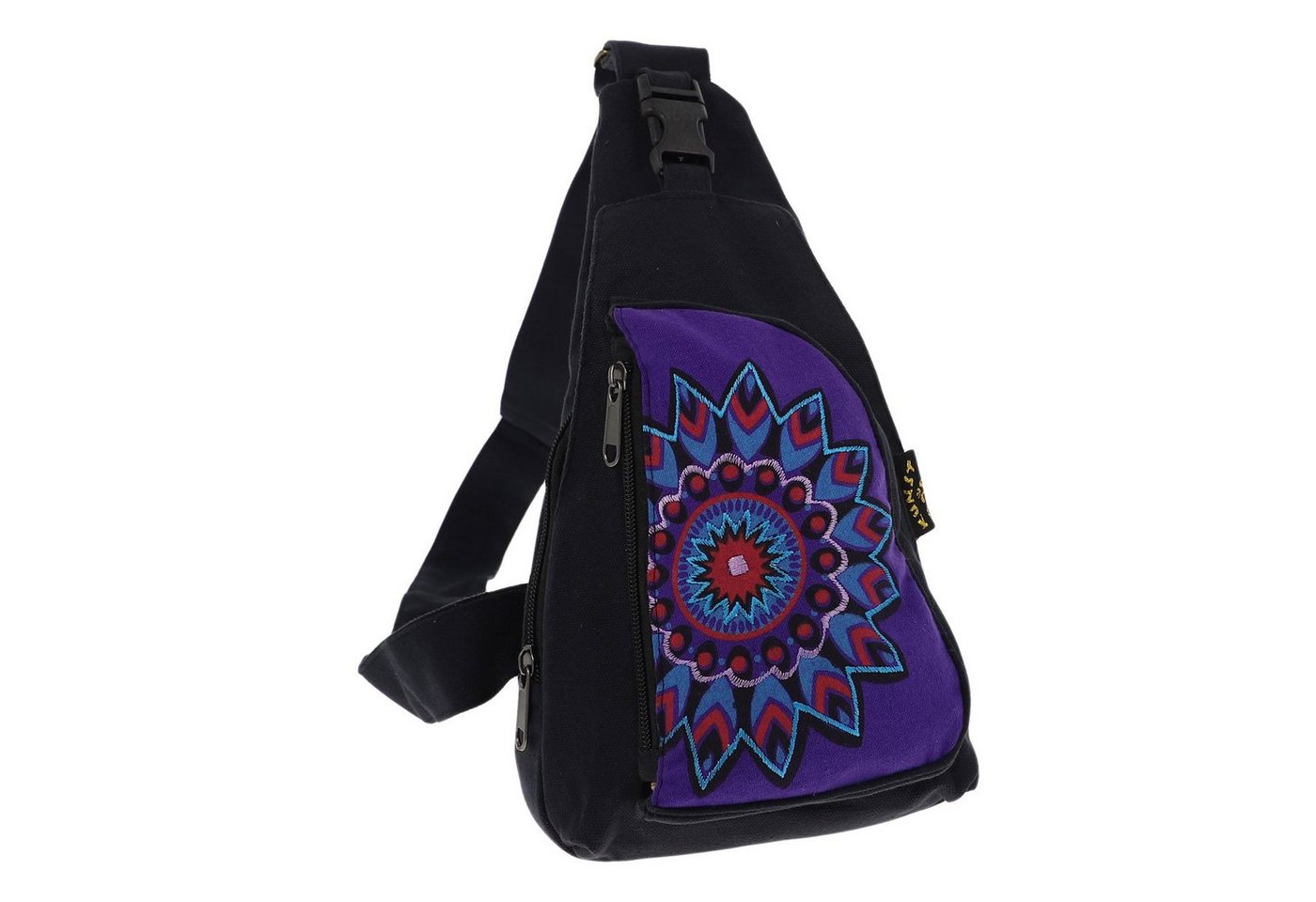 KUNST UND MAGIE Schultertasche Hippie Bodybag Schultertasche Slingbag Rucksack Brutsttasche Mandala S von KUNST UND MAGIE