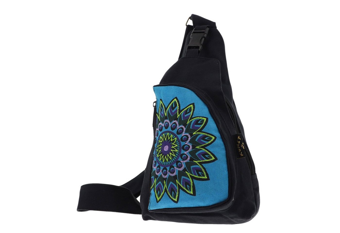 KUNST UND MAGIE Schultertasche Hippie Bodybag Schultertasche Slingbag Rucksack Brutsttasche Mandala S von KUNST UND MAGIE