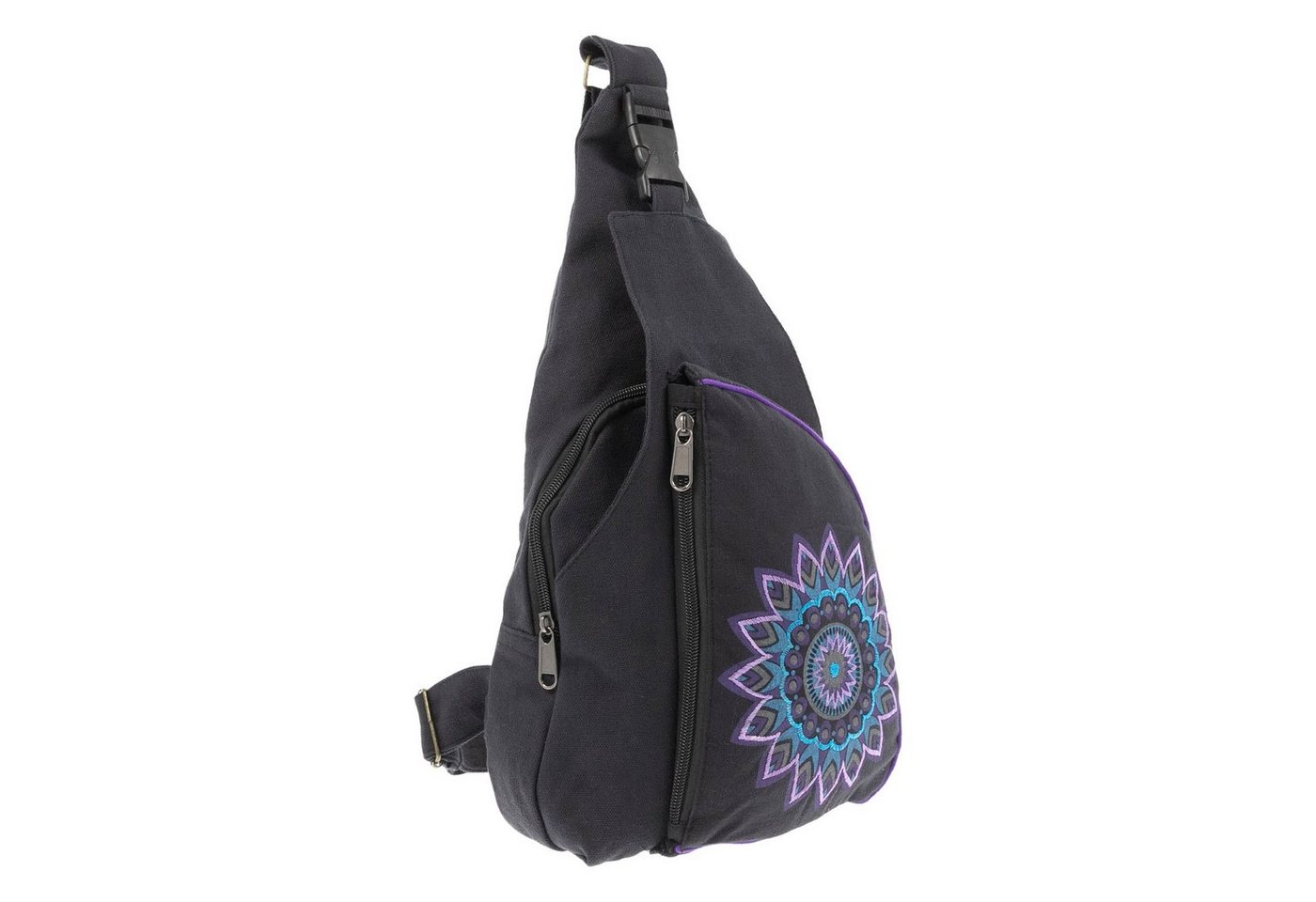 KUNST UND MAGIE Schultertasche Kunst&Magie Slingbag Hippie Bodybag Schultertasche Mandala Rucksack M von KUNST UND MAGIE