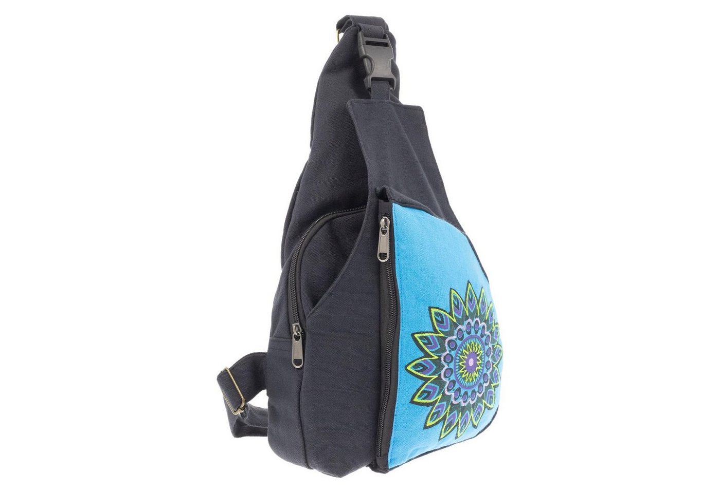 KUNST UND MAGIE Schultertasche Kunst&Magie Slingbag Hippie Bodybag Schultertasche Mandala Rucksack M von KUNST UND MAGIE