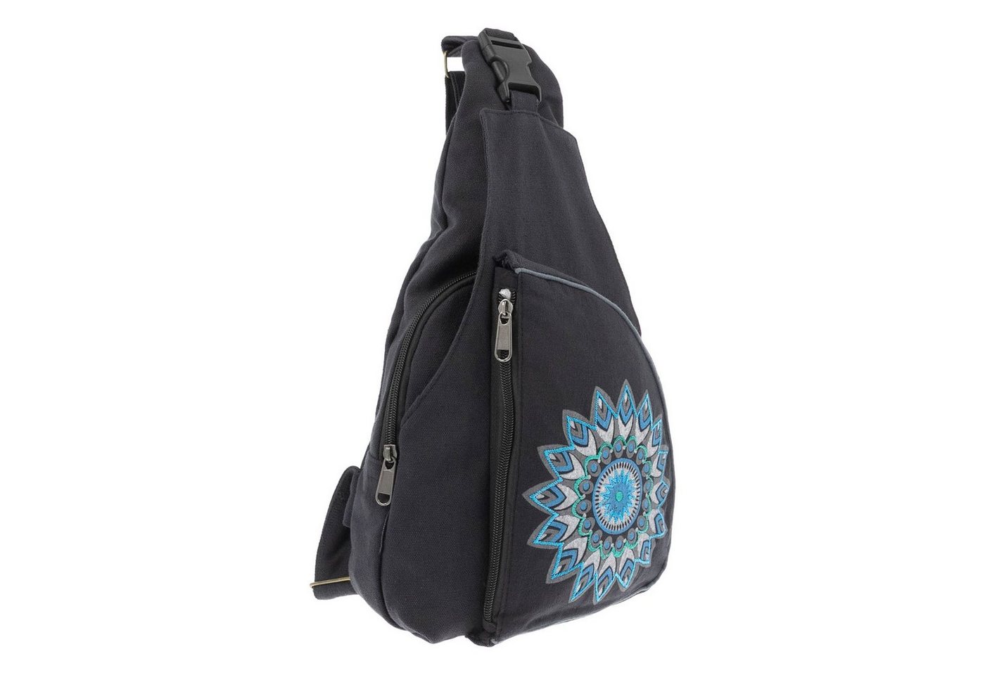 KUNST UND MAGIE Schultertasche Kunst&Magie Slingbag Hippie Bodybag Schultertasche Mandala Rucksack M von KUNST UND MAGIE