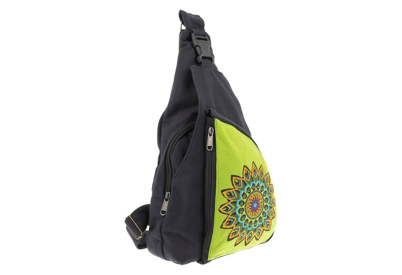 KUNST UND MAGIE Schultertasche Kunst&Magie Slingbag Hippie Bodybag Schultertasche Mandala Rucksack M von KUNST UND MAGIE