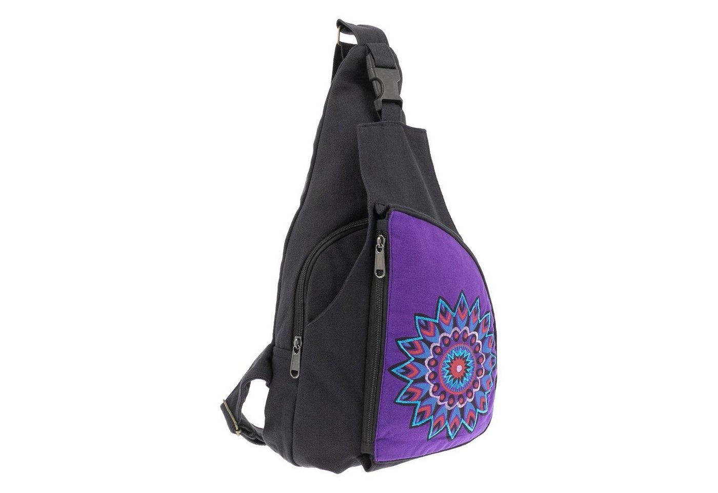 KUNST UND MAGIE Schultertasche Kunst&Magie Slingbag Hippie Bodybag Schultertasche Mandala Rucksack M von KUNST UND MAGIE