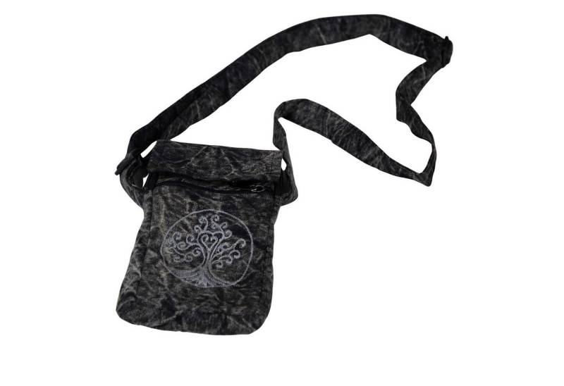 KUNST UND MAGIE Schultertasche Handytasche Brustbeute Hippie Crossbag Schulter Tasche Passportbag von KUNST UND MAGIE